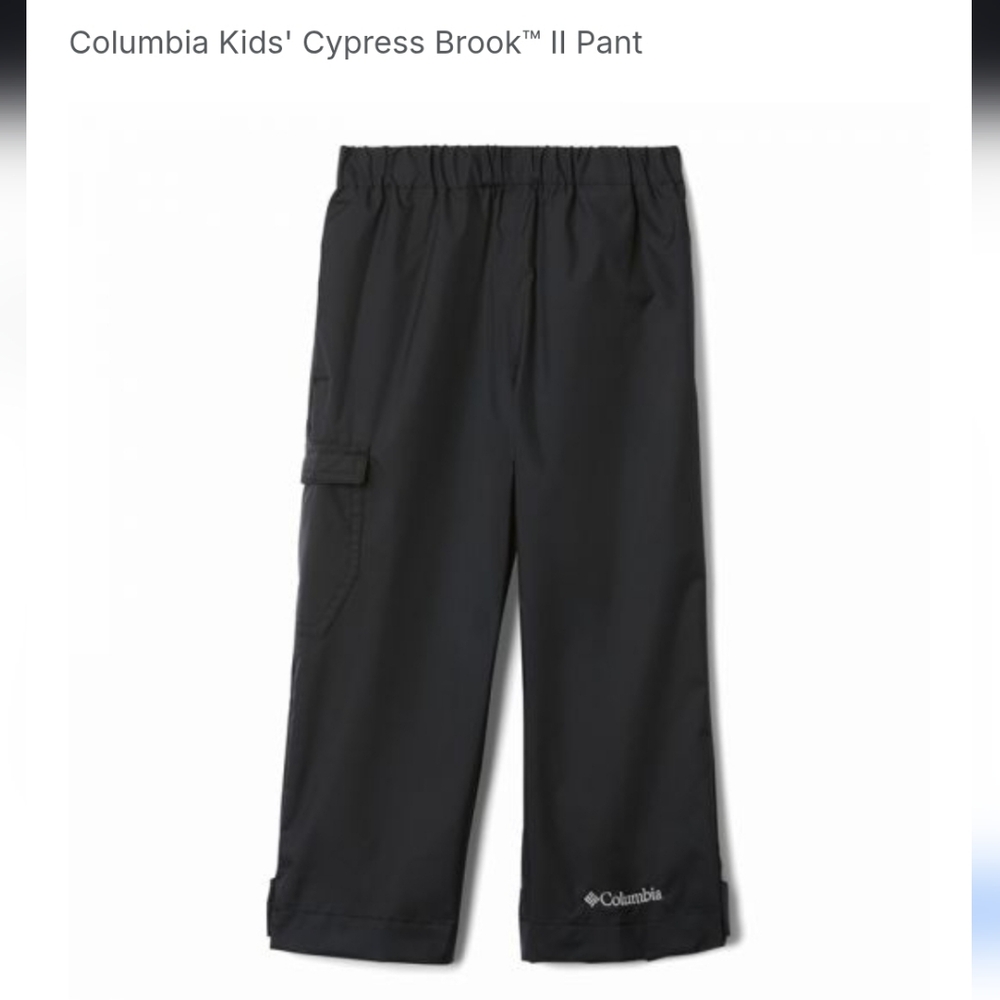 Columbia Kids' Cypress Brook II Pant Size XL (18/20) - Black